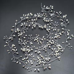Wedding Bridal Headband Headpieces Crystals Faux Pearls Hair Vine