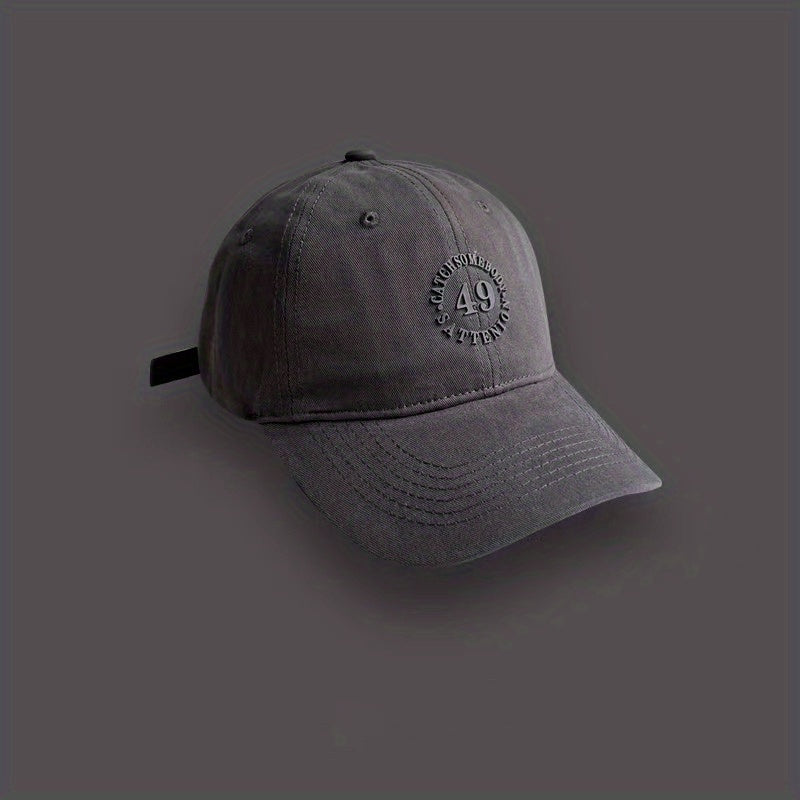 Solid Patch Baseball Cap Sunscreen Dad Hats Casual Dad Hats