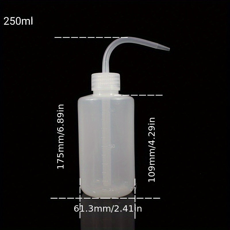Plastic Lab Squeeze Bottle with Narrow Mouth & Scale Labels