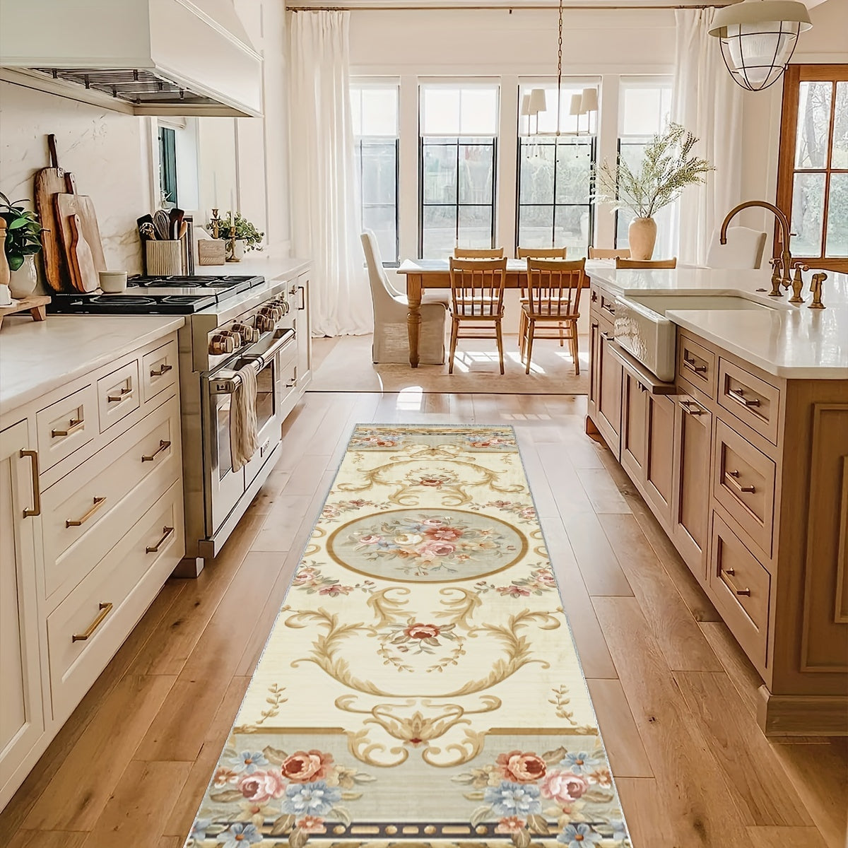 Vintage Floral 2'X10' Runner Rugs Traditional Laundry Room Rug