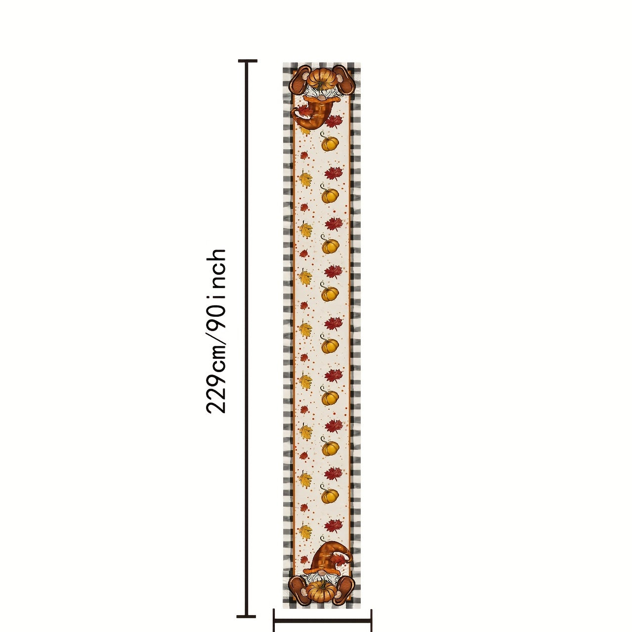 Thanksgiving Theme Fall Series Table Runner Polyester Tablecloth