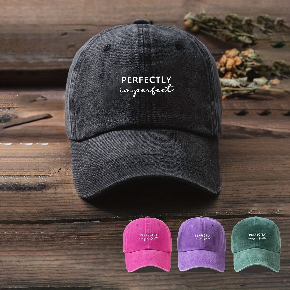 Washed Baseball Cap Solid Casual Sports Hat Sunscreen Dad Hats