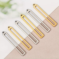 10pcs Stainless Steel Gold/Silver Rectangular Frame Pen