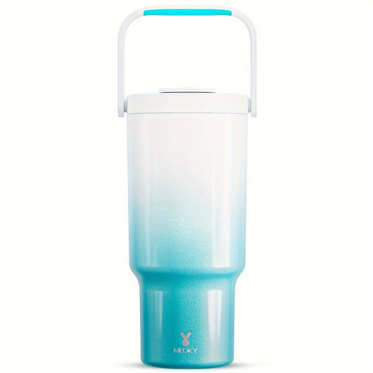 MEOKY 32oz Insulated Travel Mug Leakproof Keeps Drinks Hot 24 Hours & Cold