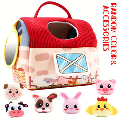 Farm Animals Surprise Barn Toy Set for Babies, Sensory Balls, Rattle