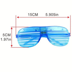 1pc Light Up Shutter Glasses for Adults