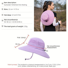 Mesh Breathable Bucket Hat Solid Sun Cap Outdoor UV Protection Fisherman Cap