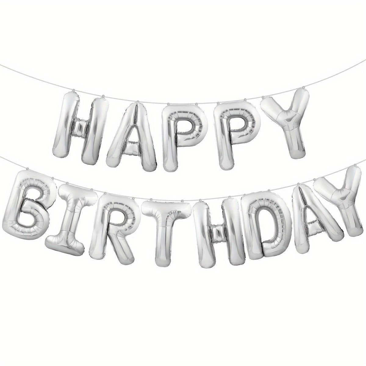 Happy Birthday Banner Balloons Set Kids Party Supplies