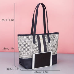 3pcs Tote Crossbody Wristlet Purse Set PU Leather Shoulder Bag Commuter Bag