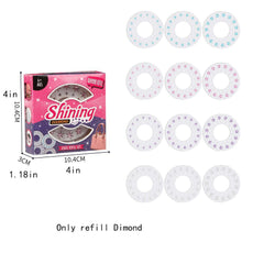 180PCS Diamond Toy Set DIY Girls Hair Styling Tool & Refill Set