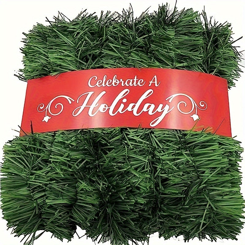 1pc Christmas Wreath Non Luminous Green Holiday Decoration