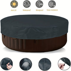 Balcony Round Hot Tub Cover Cap Waterproof