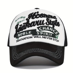Letter Embroidery Patch Baseball Cap Trucker Hat