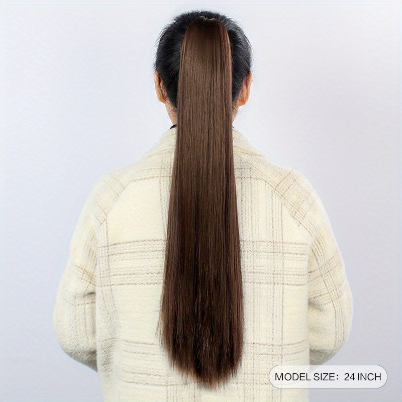 Long Straight Claw Ponytail Hair Extension