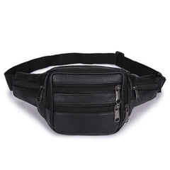 Leather Waist Bag First Layer Cowhide Mobile Phone Bag