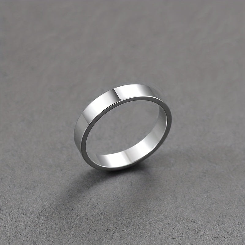 Men's Titanium Steel Ring Smooth Surface