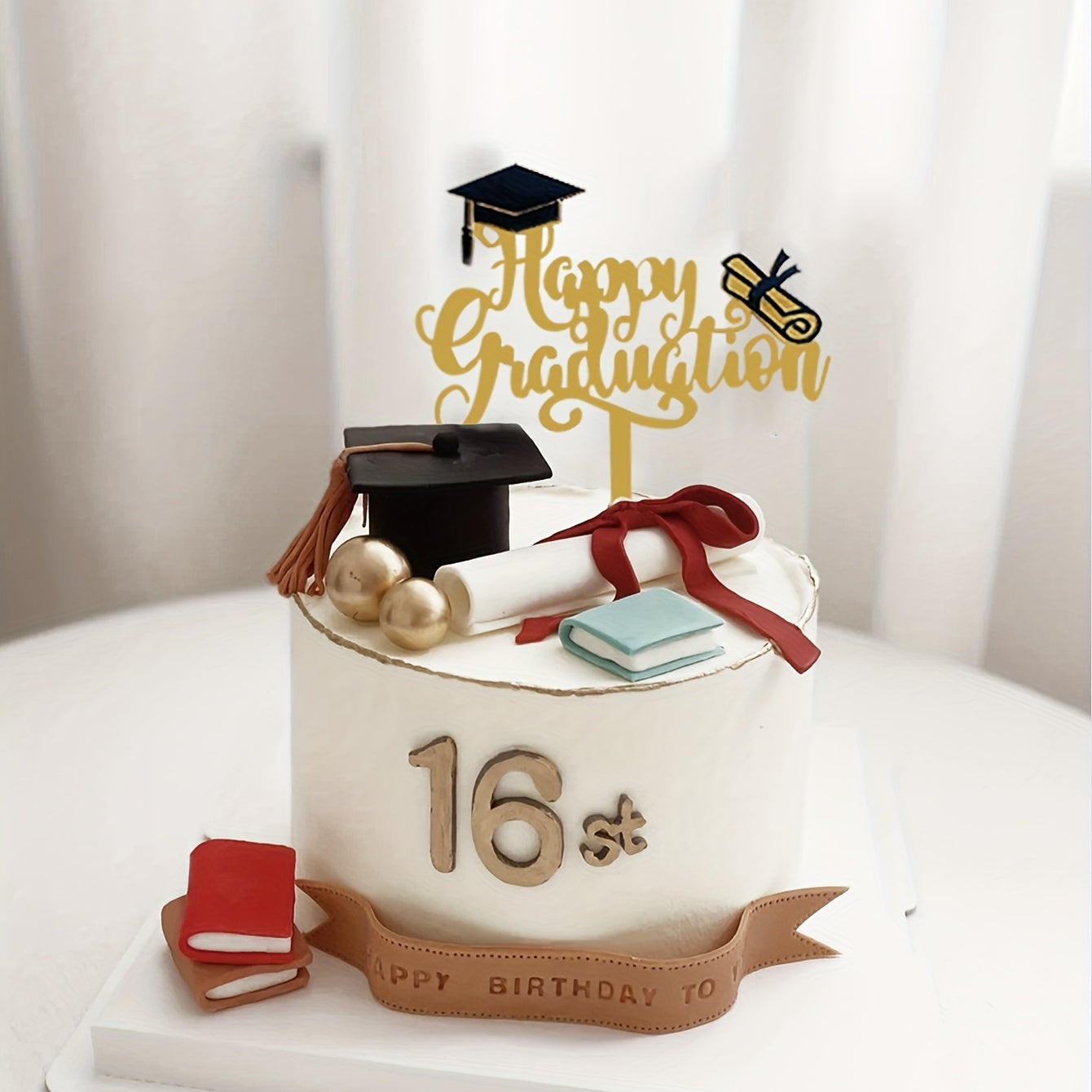 Graduation Party Cake Topper Decoration for Graduation Party