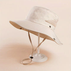 Breathable Sunscreen Bucket Hat Solid UV Protection Outdoor
