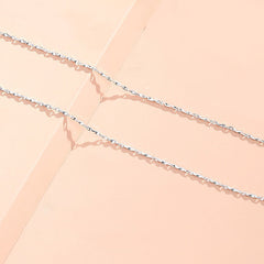 925 Sterling Silver Necklace Women's Clavicle Chain Variety Of Chain Types