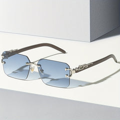 Polygon Rimless Sunglasses Cross border Catch all Sunglasses