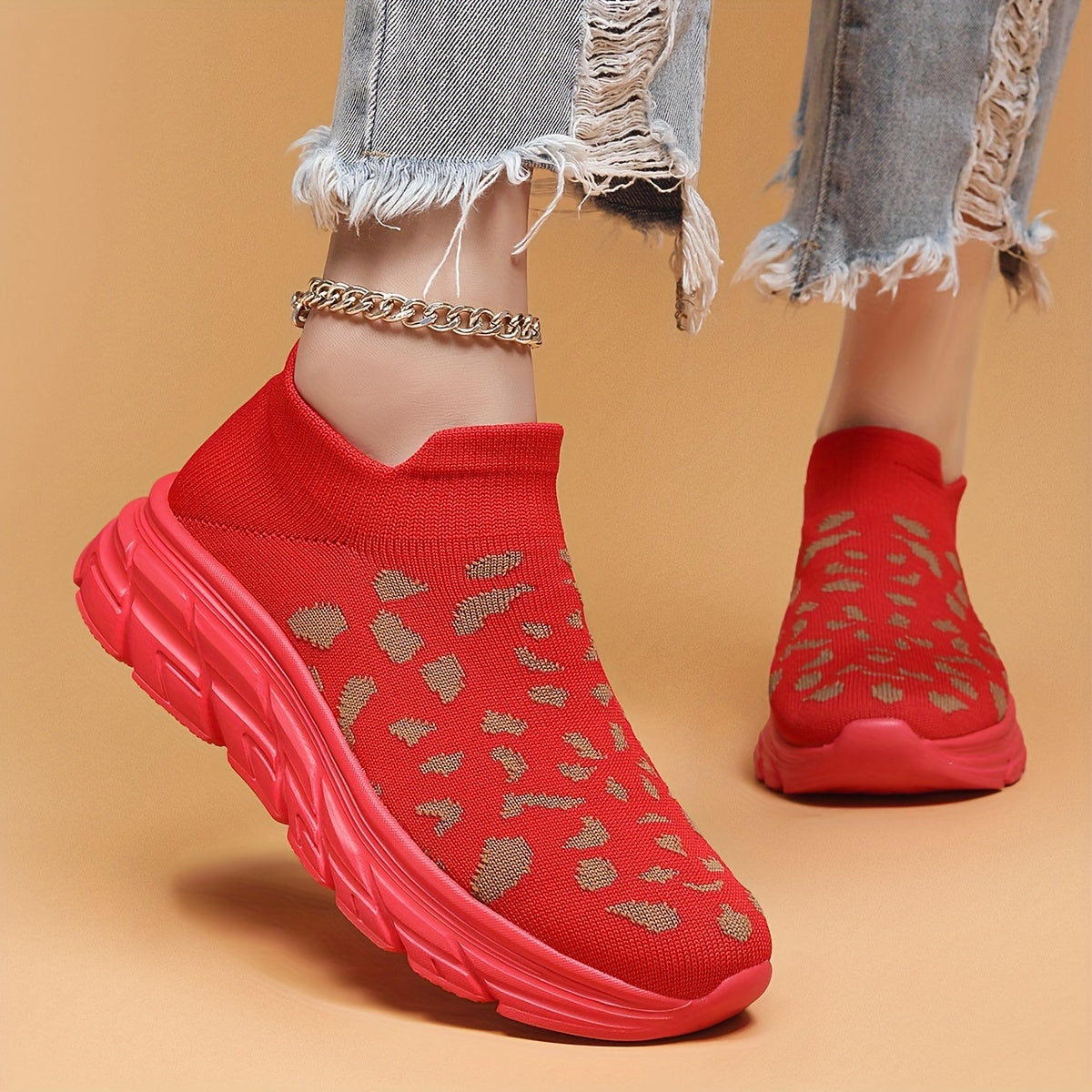 Women's Heighten Breathable Woven Shoes Non Slip Sneakers Running Shoes