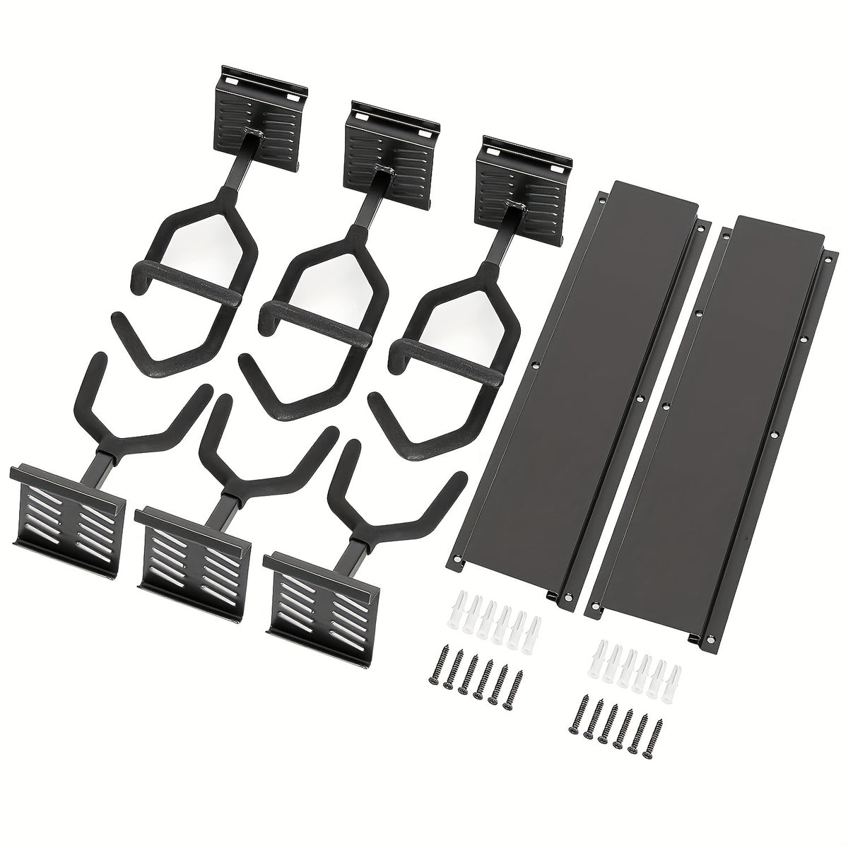 3 Sets Heavy Duty Wall Mount Steel Display Racks