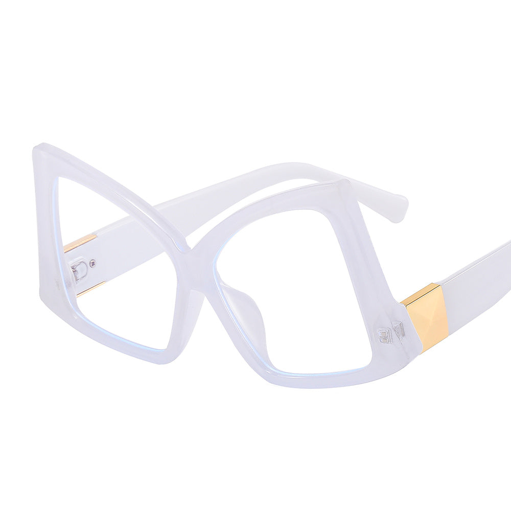 Oversize Butterfly Spectacle Lens Light Blocking Eyeglass Frame