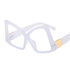 Oversize Butterfly Spectacle Lens Light Blocking Eyeglass Frame