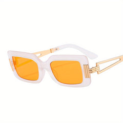 Y2K Square Sunglasses Metal Glasses UV400