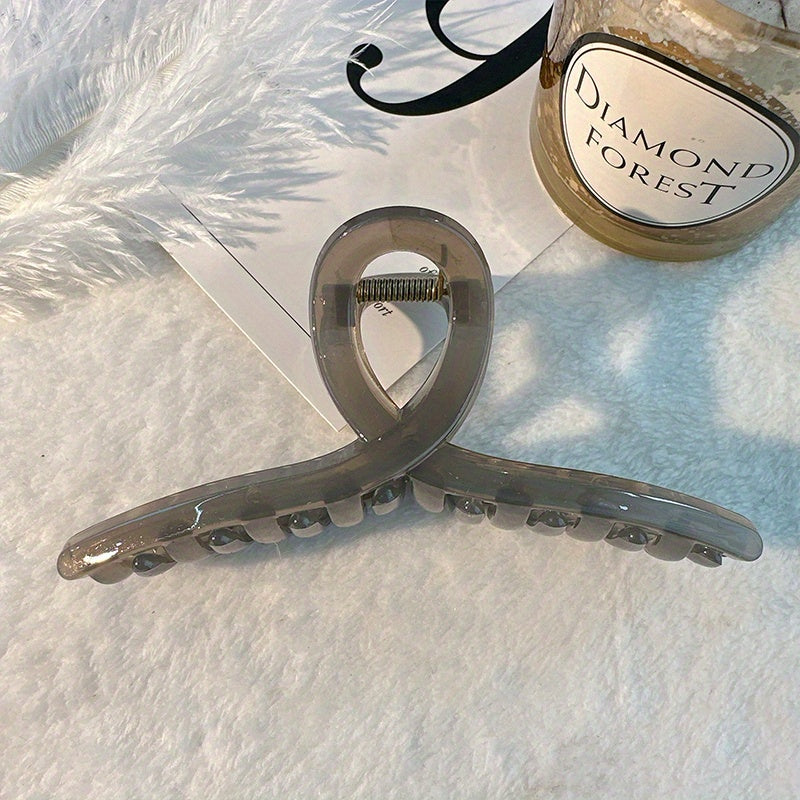 Geometric Hair Claw Clip Acrylic Jelly Banana Clip Bath Jaw Clamp Clip