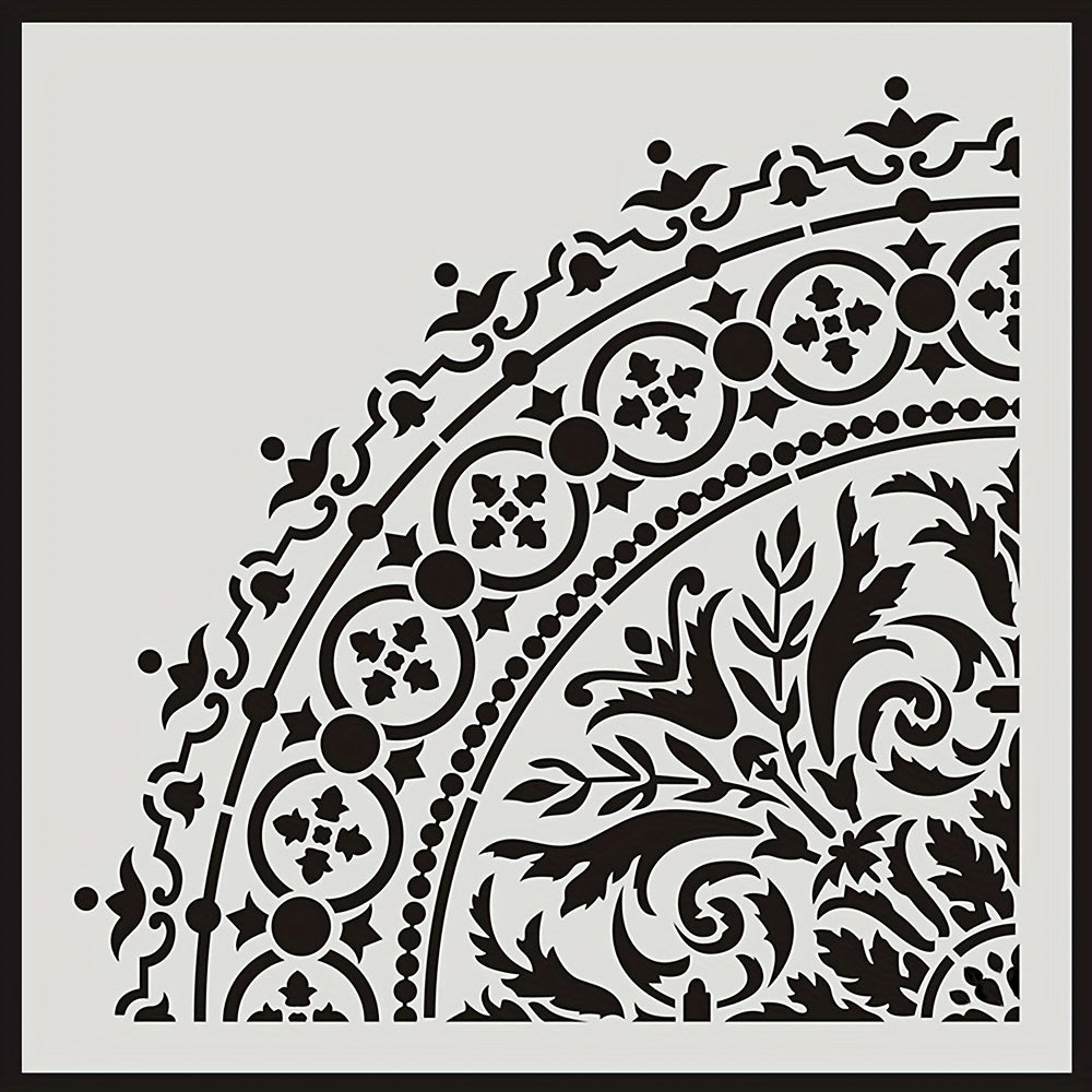 Round Pattern Painting Stencil Lace Ruler DIY Painting Tools