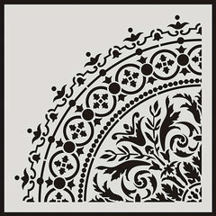 Round Pattern Painting Stencil Lace Ruler DIY Painting Tools