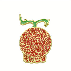 Colorful Fruit Shaped Alloy Brooch Pin for Parties