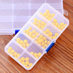 1pc Hardware Parts Sub grid Box With Lid Fixed Grid Plastic Storage Box