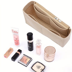 Felt Cloth Zipper Cosmetic Storage Bag