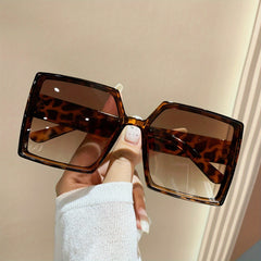 Oversized Square Sunglasses UV400 Sun Shades Glasses for Men Women