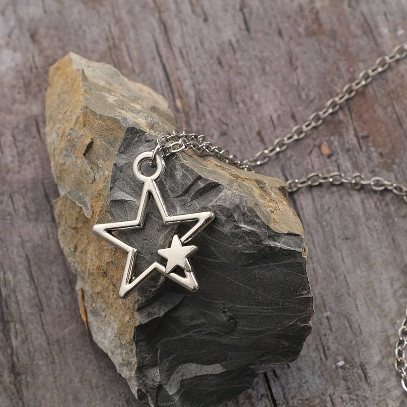 Vintage Goth Star Necklace Women's Men's Necklace