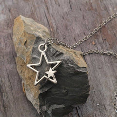 Vintage Goth Star Necklace Women's Men's Necklace