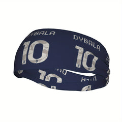 Messi Soccer Jersey Headband Non Slip Navy