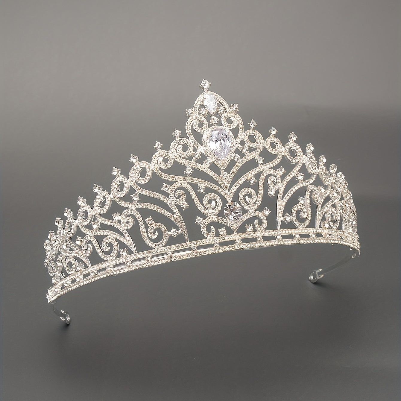 Zircon Bridal Crown Crystal Headband Wedding Headdress