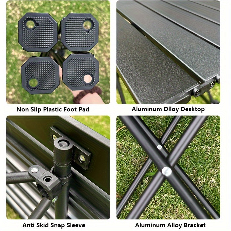 Portable Aluminum Folding Table for Camping Picnic