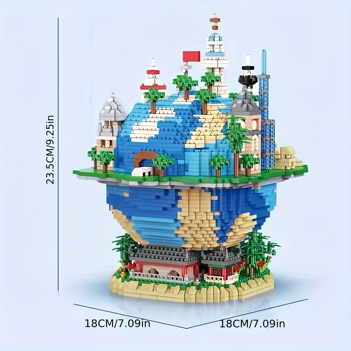 Global Village Micro Diamond Building Block Ornament