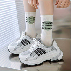5 Pairs Letter Print Socks for Women