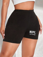 High Waist Skinny Biker Shorts for Women