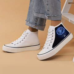 Women's High Top Sneakers Floral Pattern Lightweight Breathable Outdoor Shoes
