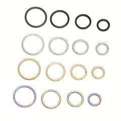 Men's Stainless Steel Closed Ring for Body Piercing