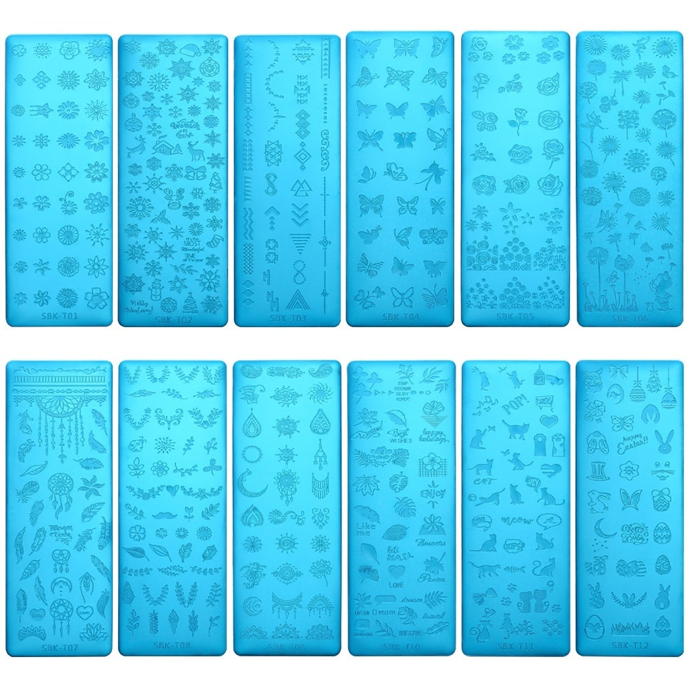 Nail Art Template DIY Stamping Plate Manicure Tool For Women Home Salon
