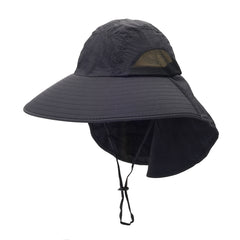 Wide Brim Mesh Bucket Hat Sun Visor Hats Oversize Camping Outdoor Fisherman Cap