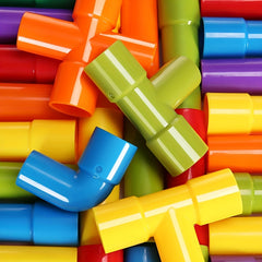 Montessori Building Blocks Water Pipe Creations Educational Toy Gift