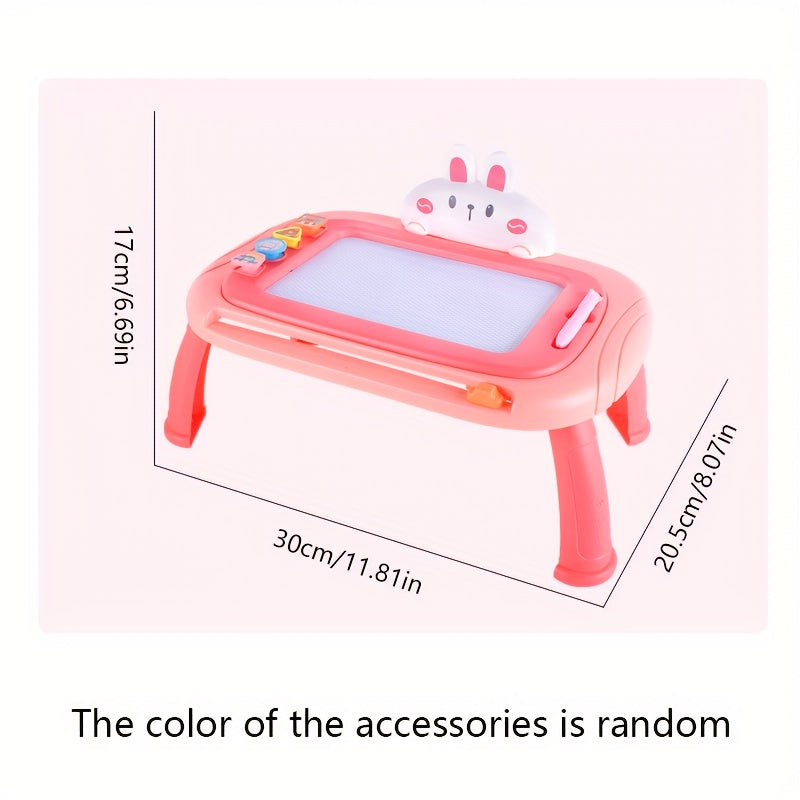 Kids Erasable Drawing Board with Storage Pink & Green